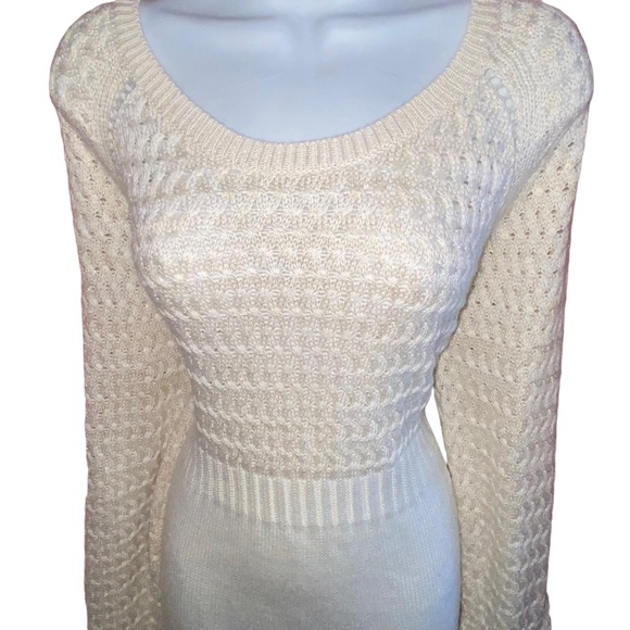 Seventh Avenue Cream And Gold Knit Tunic Sweater - Women’s Size XL - Picture 2 of 14
